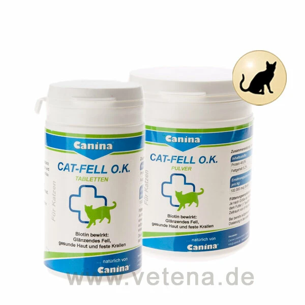 Canina Cat Fell O.K. Pulver & Tabletten